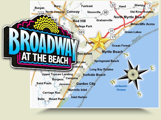 Myrtle Beach Area Map